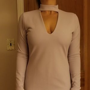 Missguided bodycon long sleeve dress